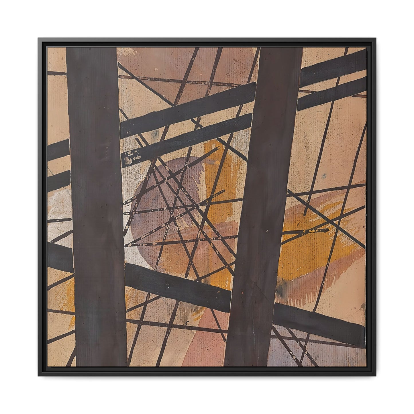 Raum-Kraft Komposition (1921-22) by Lyubov Popova / Toile encadrée sur caisse américaine