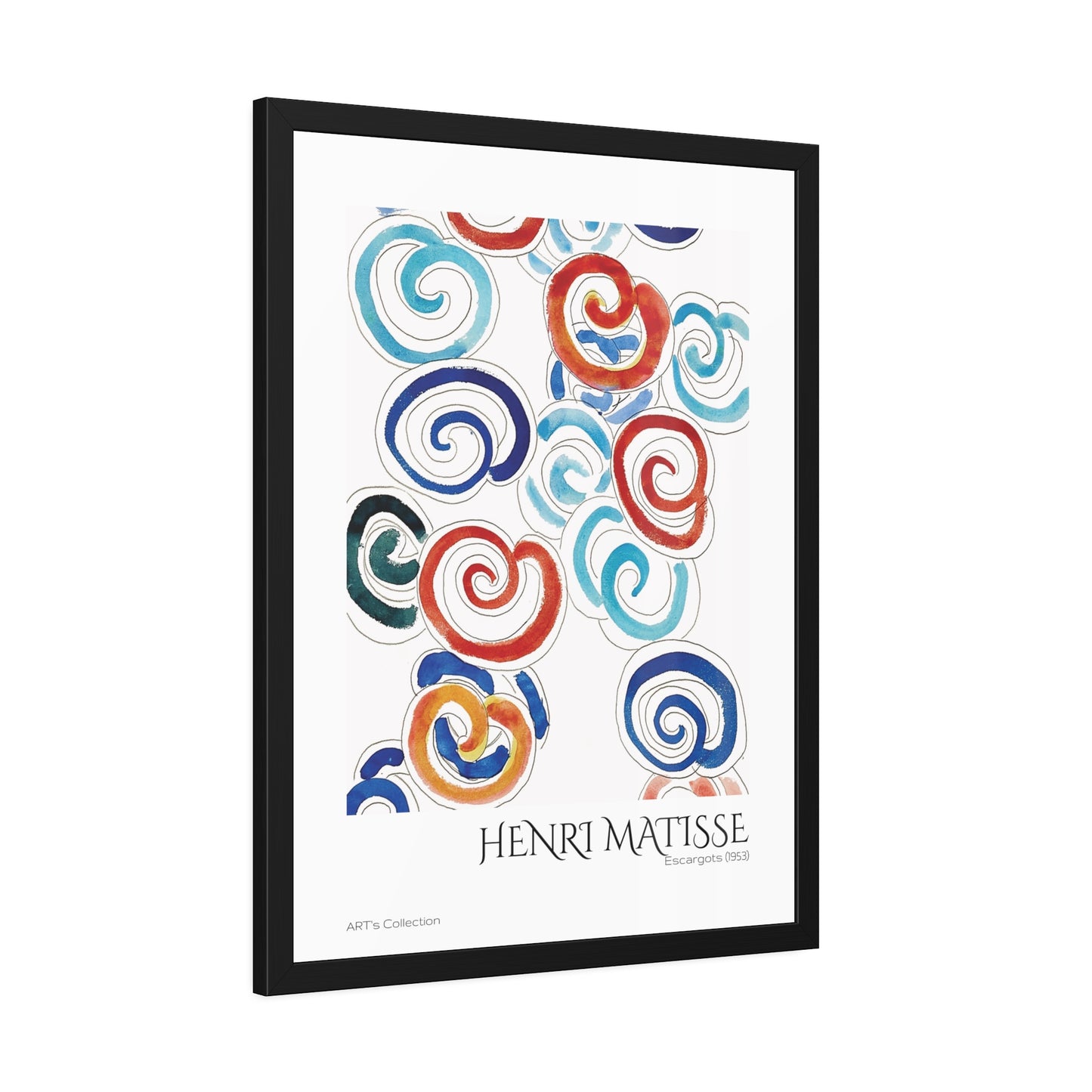 Escargots (1953) by Henri Matisse / Affiche Encadrée série ART's Collection