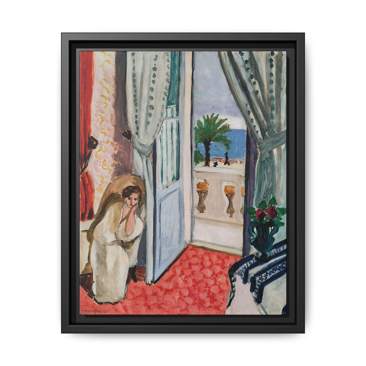 Intérieur à Nice (1919) by Henri Matisse / Toile encadrée sur caisse américaine
