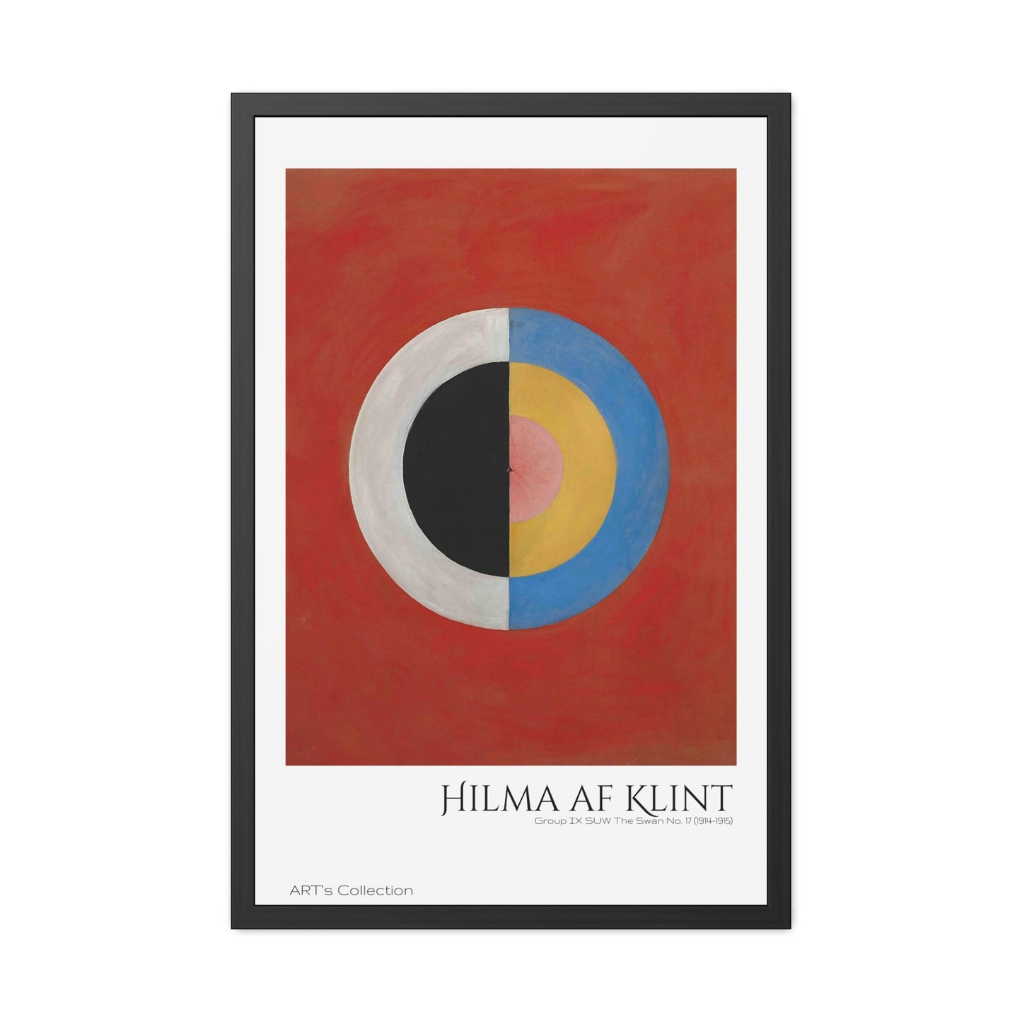Group IX,SUW, No. 17. The Swan, No. 17 (1914-1915) by Hilma af Klint / Affiche Encadrée série ART's Collection