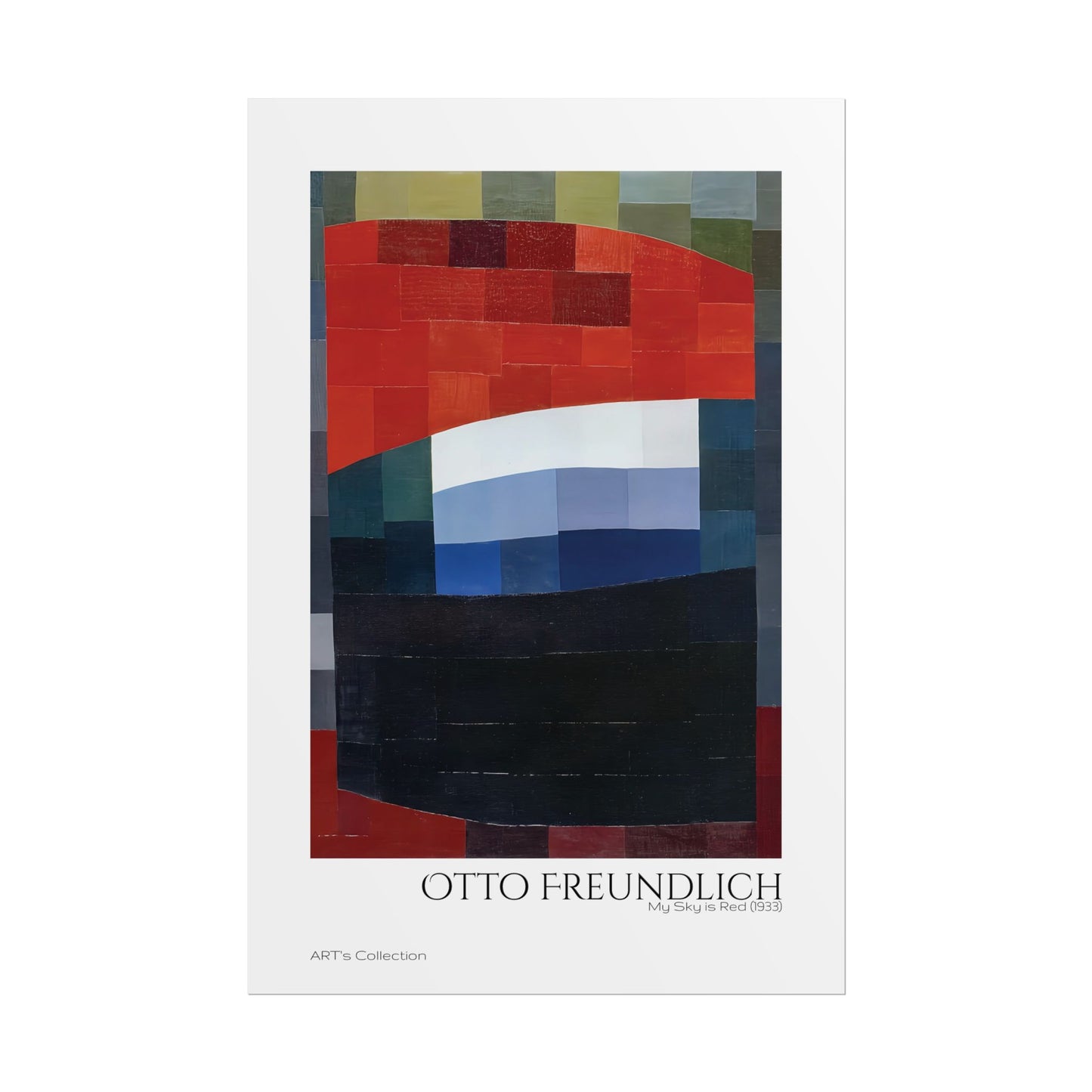 My Sky is Red (1933) by Otto Freundlich / Affiche imprimée - Série ART's Collection