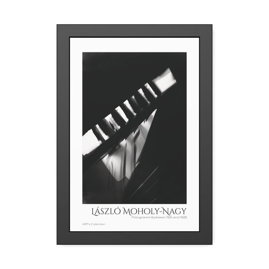 Fotogramm (between 1925 and 1928) by László Moholy-Nagy / Affiche Encadrée série ART's Collection