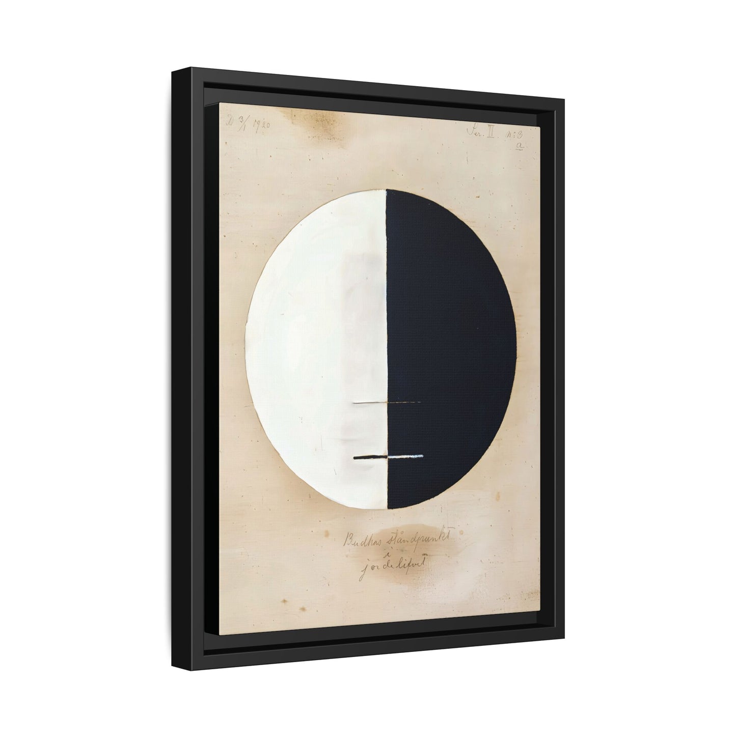 Buddhas Standpoint in the Earthly Life No. 3 (1920) by Hilma af Klint / Toile encadrée sur caisse américaine