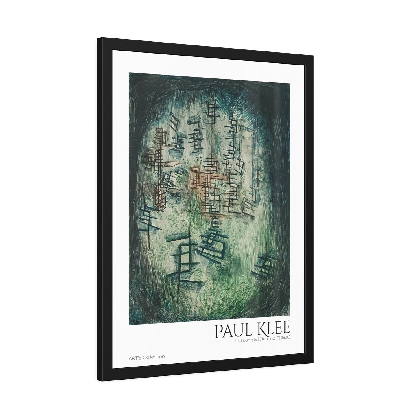 Lichtung E (Clearing E) (1930) by Paul Klee / Affiche Encadrée série ART's Collection