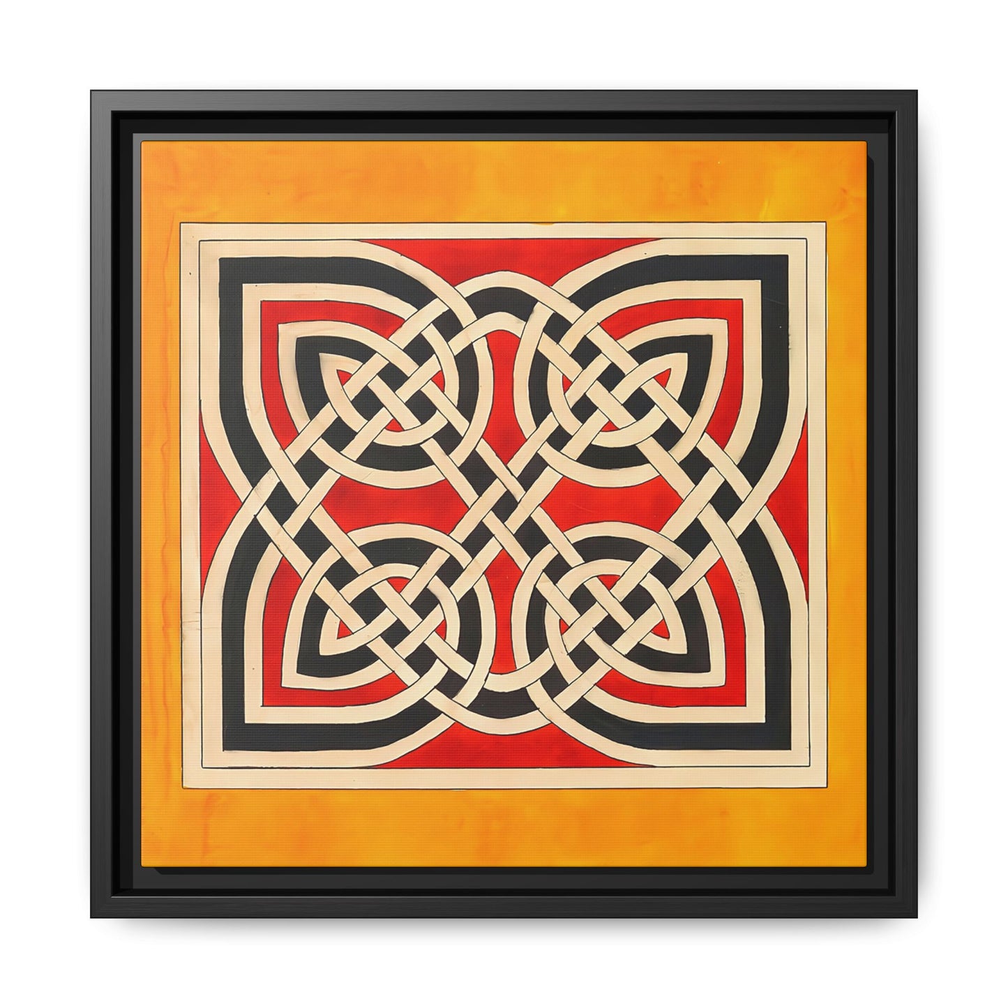 Celtic Ornament (ca 1900) by Elizabeth A. Nedwill / Toile encadrée sur caisse américaine