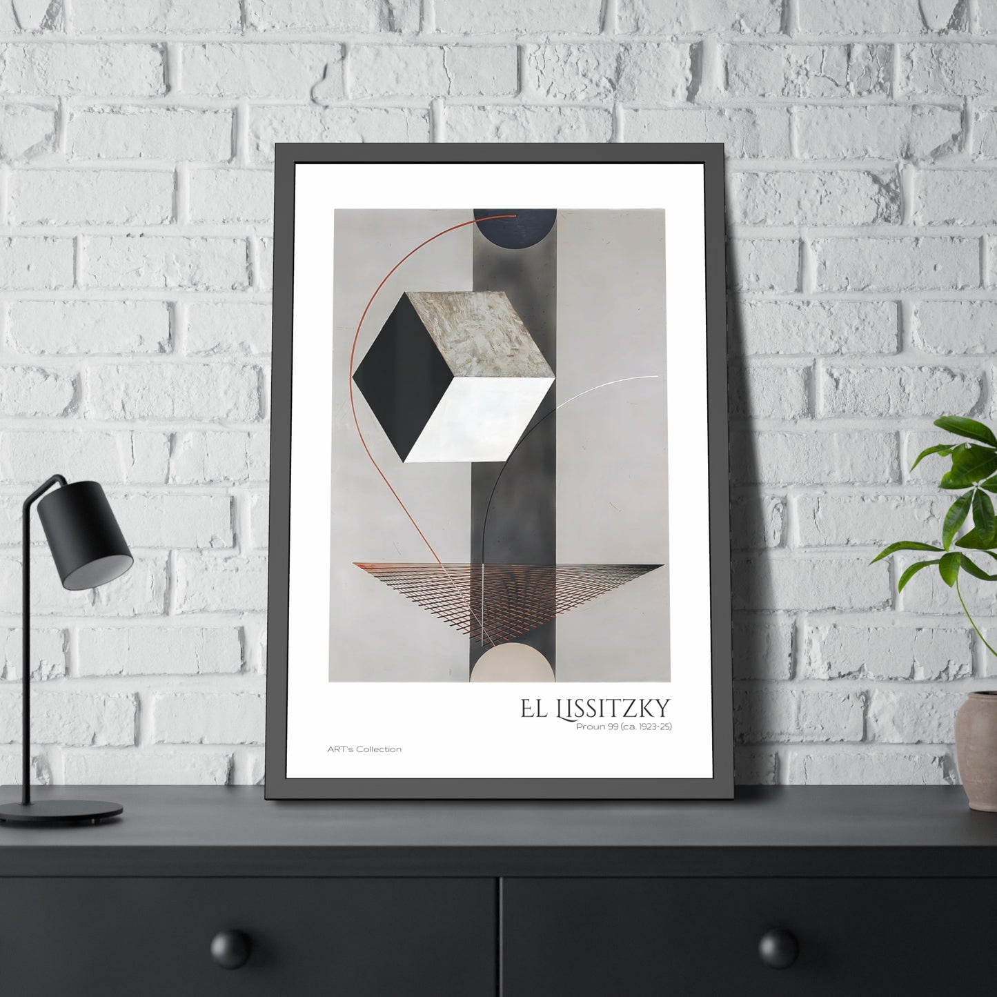 Proun 99 (ca. 1923-1925) El Lissitzky by El Lissitzky / Affiche Encadrée série ART's Collection