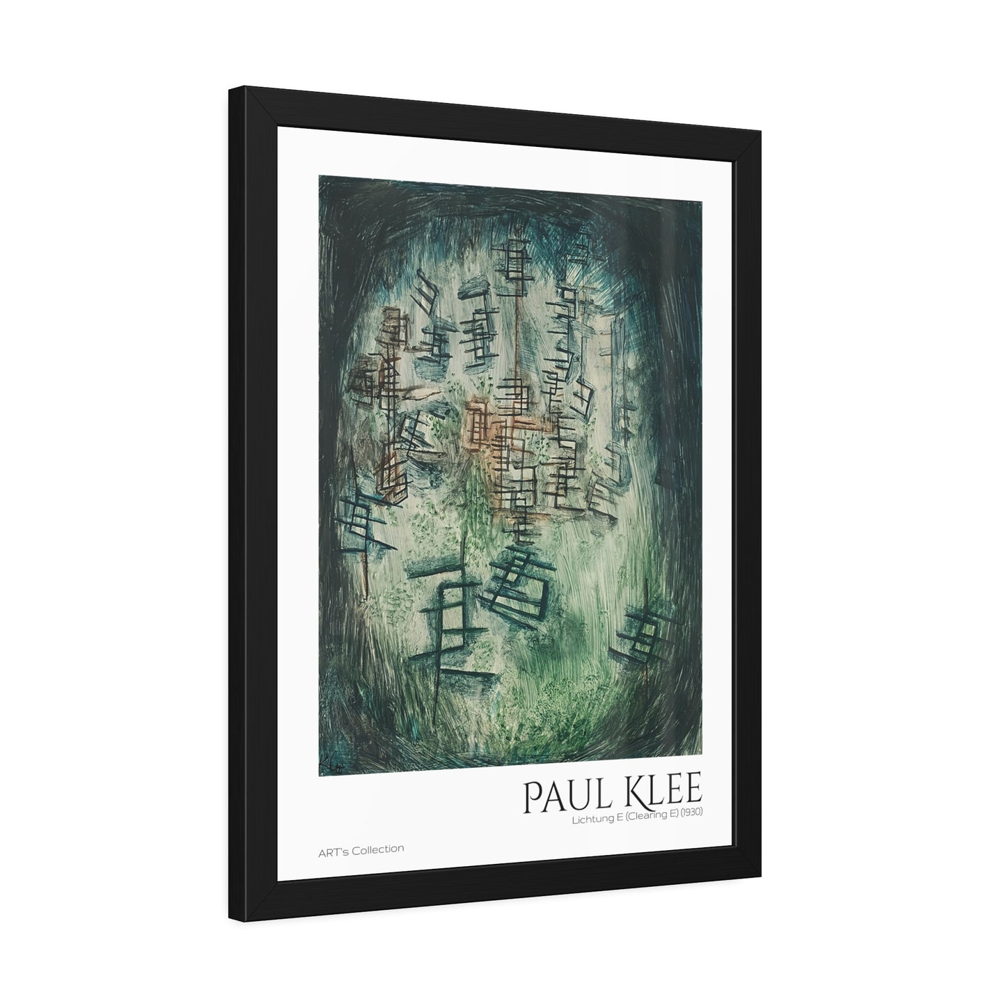 Lichtung E (Clearing E) (1930) by Paul Klee / Affiche Encadrée série ART's Collection