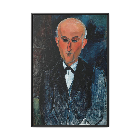 Max Jacob by Amedeo Modigliani / Toile encadrée sur caisse américaine
