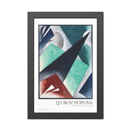 Painterly Architectonic (1918) by Lyubov Popova / Affiche Encadrée série ART's Collection