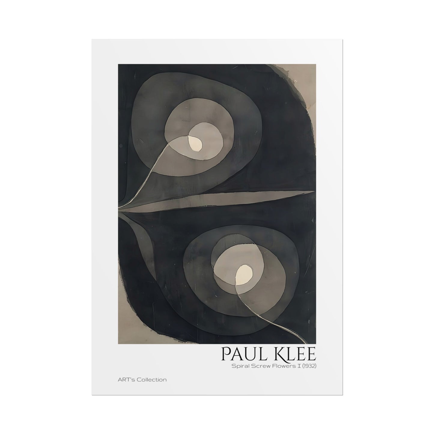 Spiral Screw Flowers I (1932) by Paul Klee / Affiche imprimée - Série ART's Collection