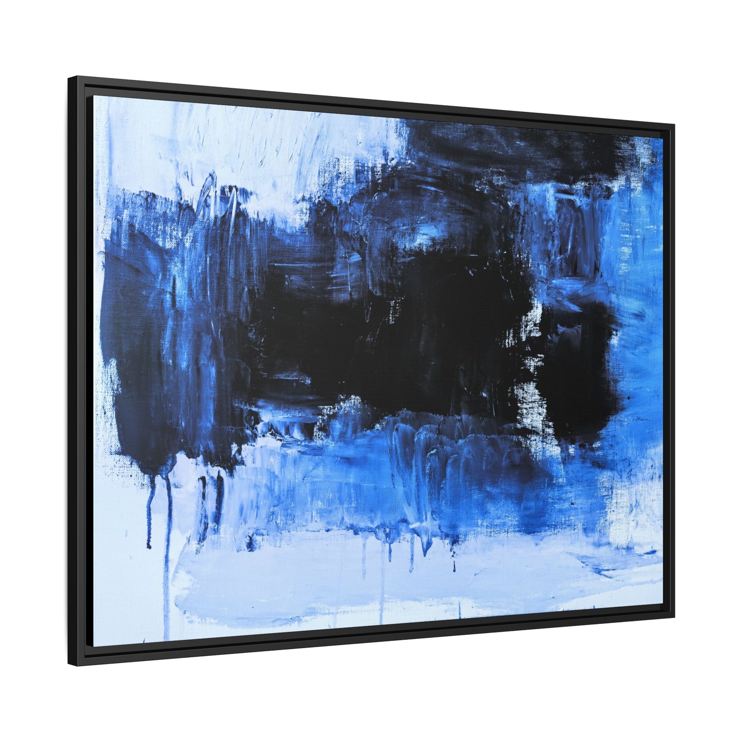 Tableau Beaux Arts Black Ocean "Série Sign Collections" / Toile encadrée sur caisse américaine