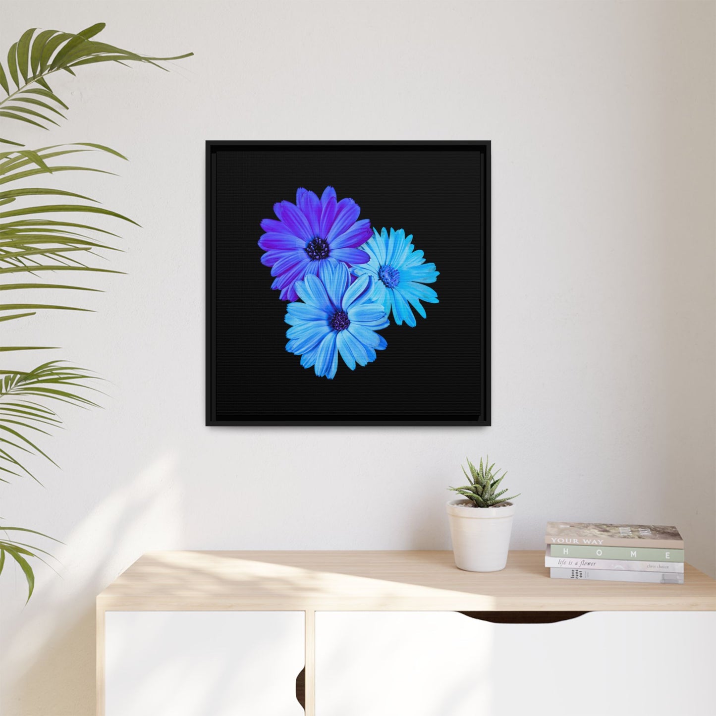 Collection Signature "FLORAL Numéro 2" sur Toile encadrée avec caisse américaine
