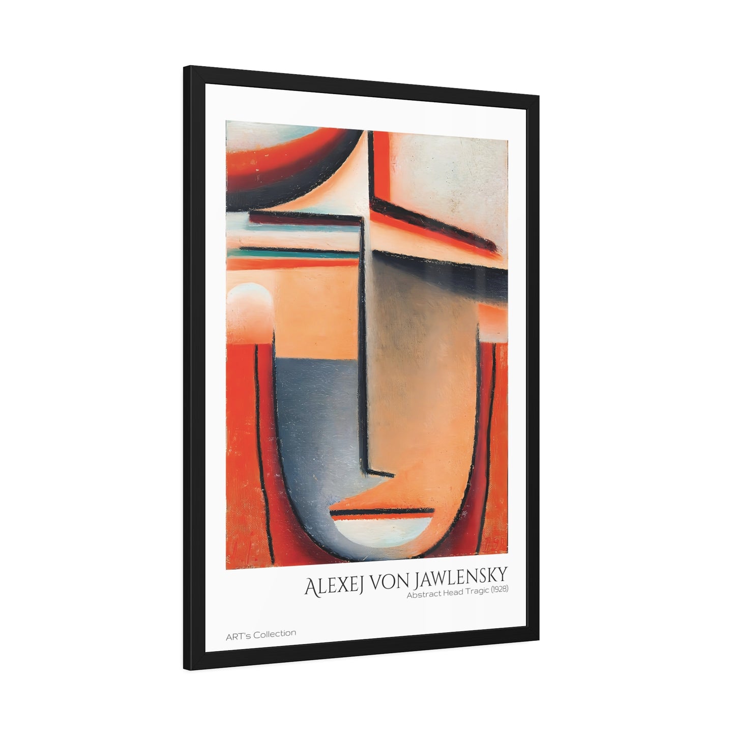 Abstract Head Tragic (1928) by Alexej von Jawlensky / Affiche Encadrée série ART's Collection