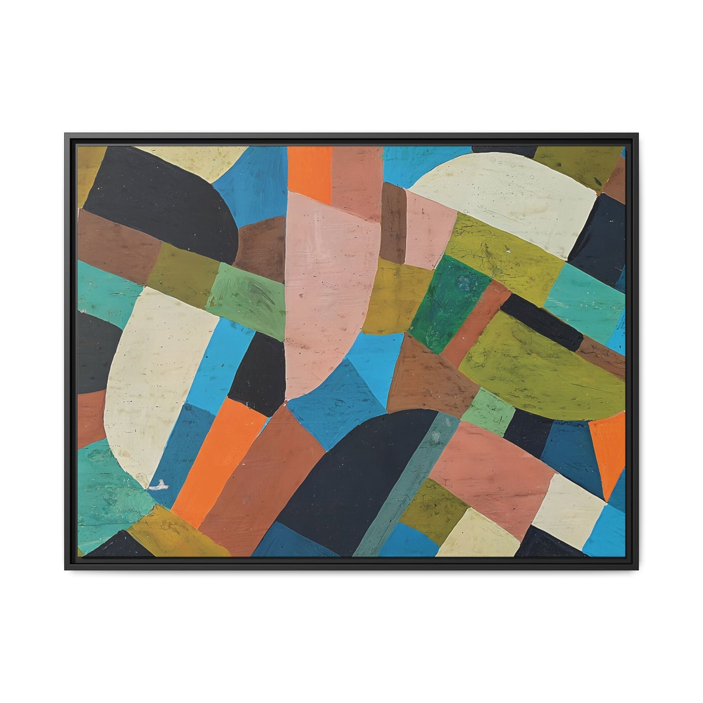 Petite Composition (Circa 1937) by Otto Freundlich / Toile encadrée sur caisse américaine