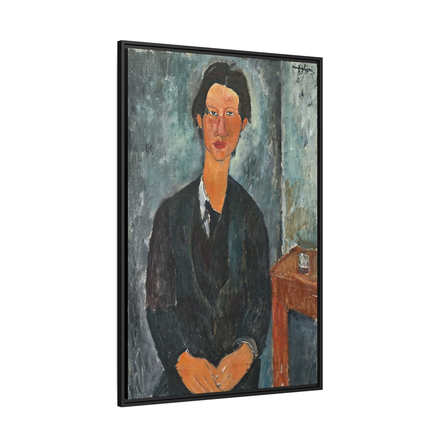 Chaim Soutine (1917) by Amedeo Modigliani / Toile encadrée sur caisse américaine