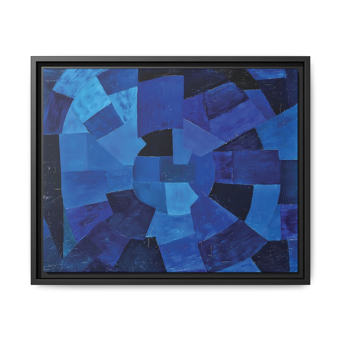Komposition in Blau (1931) by Otto Freundlich / Toile encadrée sur caisse américaine