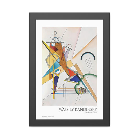 Gewebe (1923) by Wassily Kandinsky / Affiche Encadrée série ART's Collection