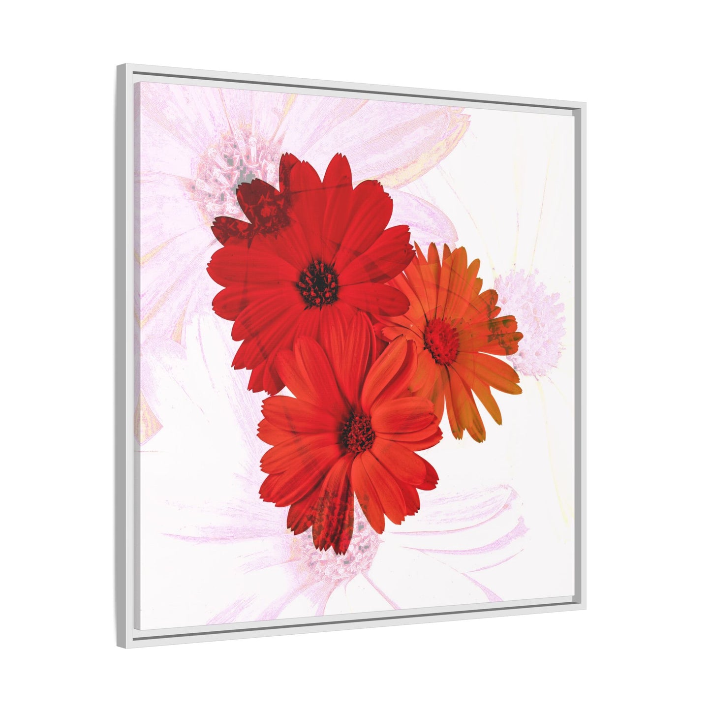 Collection Signature "FLORAL Numéro 20" sur Toile encadrée avec caisse américaine