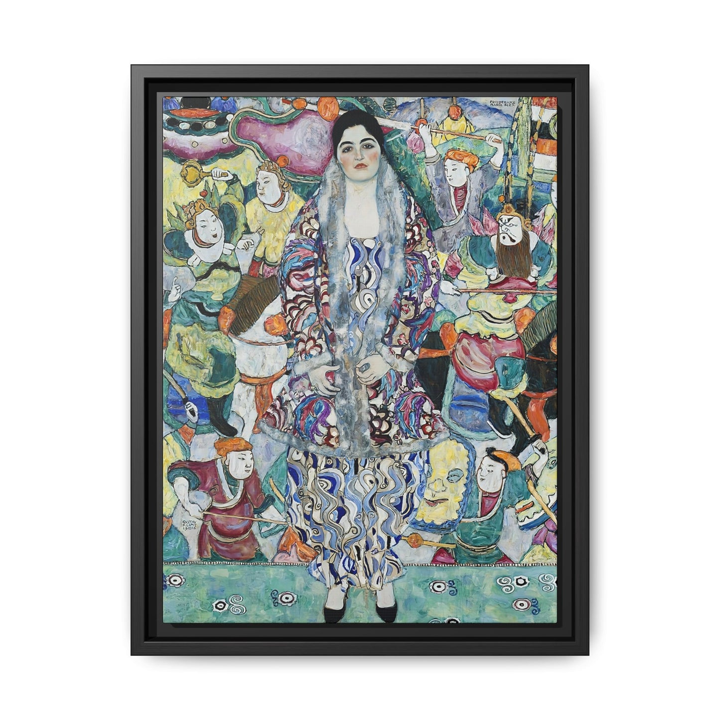 Portrait of Friederike Maria Beer (1916) by Gustav Klimt / Toile encadrée sur caisse américaine