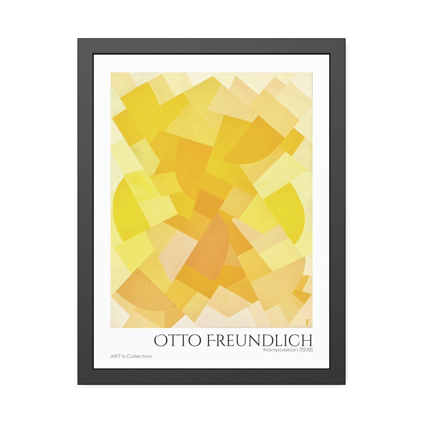 Komposition (1938) by Otto Freundlich / Affiche Encadrée série ART's Collection