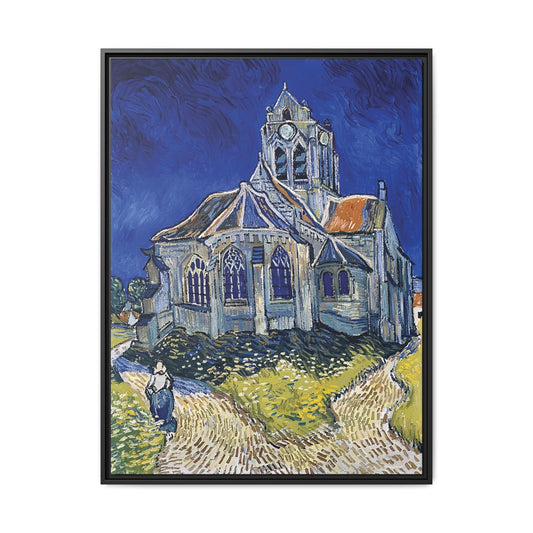 The Church in Auvers-sur-Oise, View from the Chevet (1890) by Vincent van Gogh / Toile encadrée sur caisse américaine