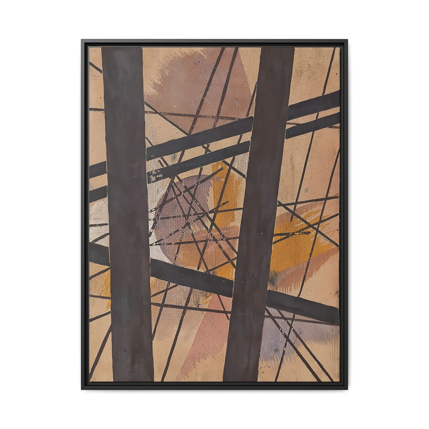 Raum-Kraft Komposition (1921-22) by Lyubov Popova / Toile encadrée sur caisse américaine