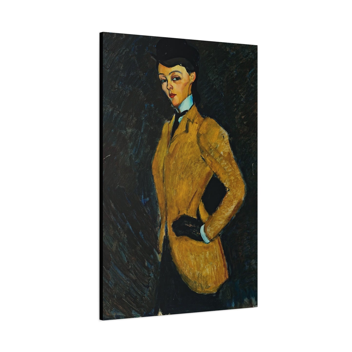 L'amazone (1909) by Amedeo Modigliani / Reproduction Fine Art sur Toile / Flanc Large Epaisseur 3.2 cm - 1.25 inch