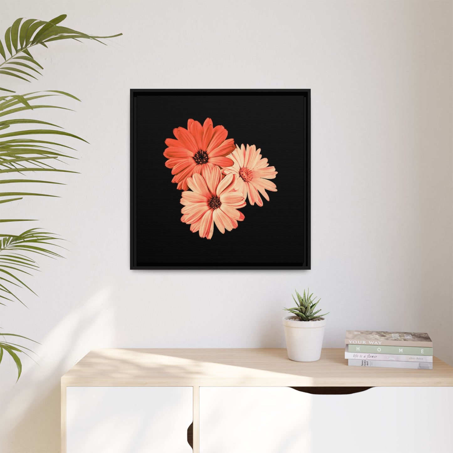 Collection Signature "FLORAL Numéro 6" sur Toile encadrée avec caisse américaine
