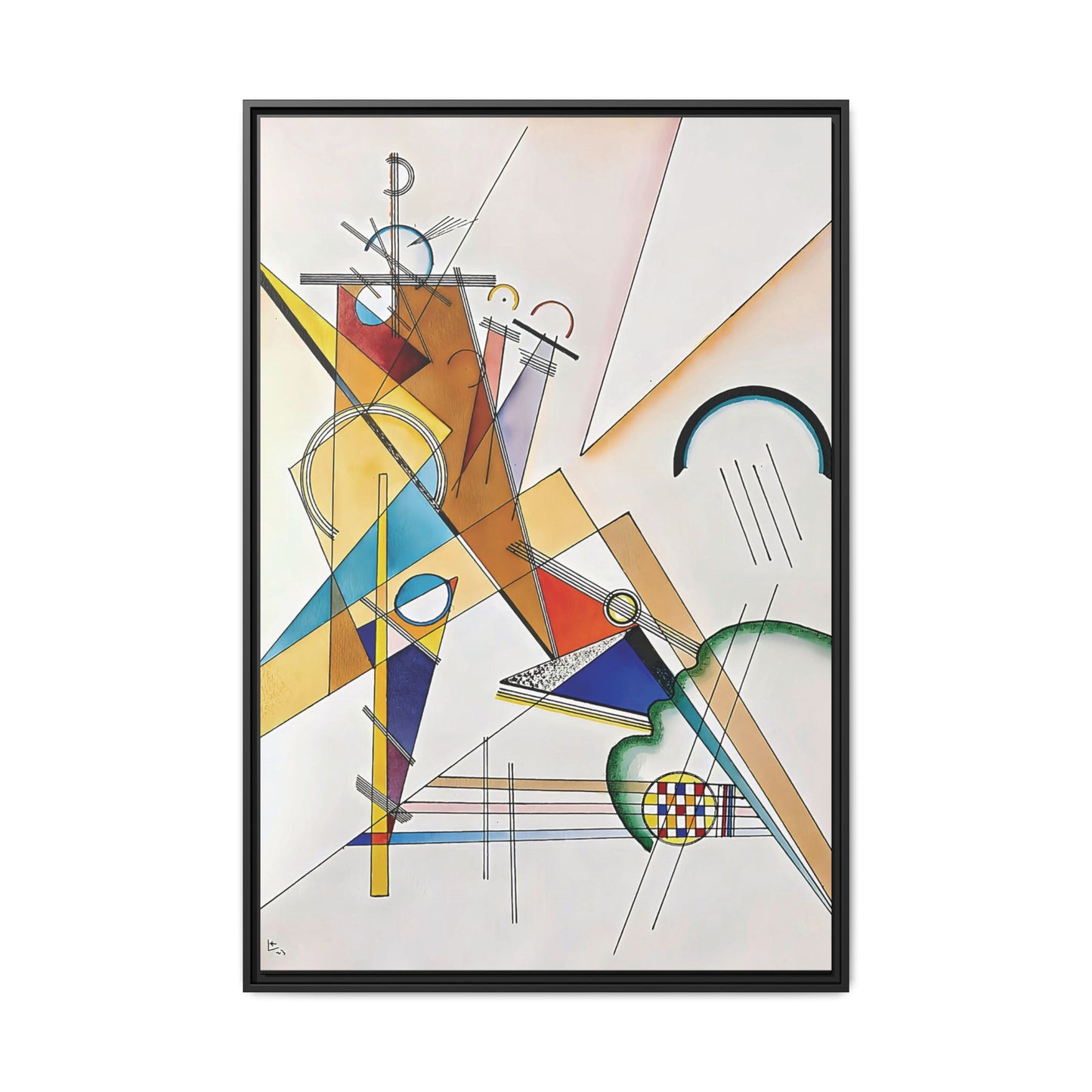 Wassily Kandinsky / Tissu (1923) / Toile encadrée sur caisse américaine
