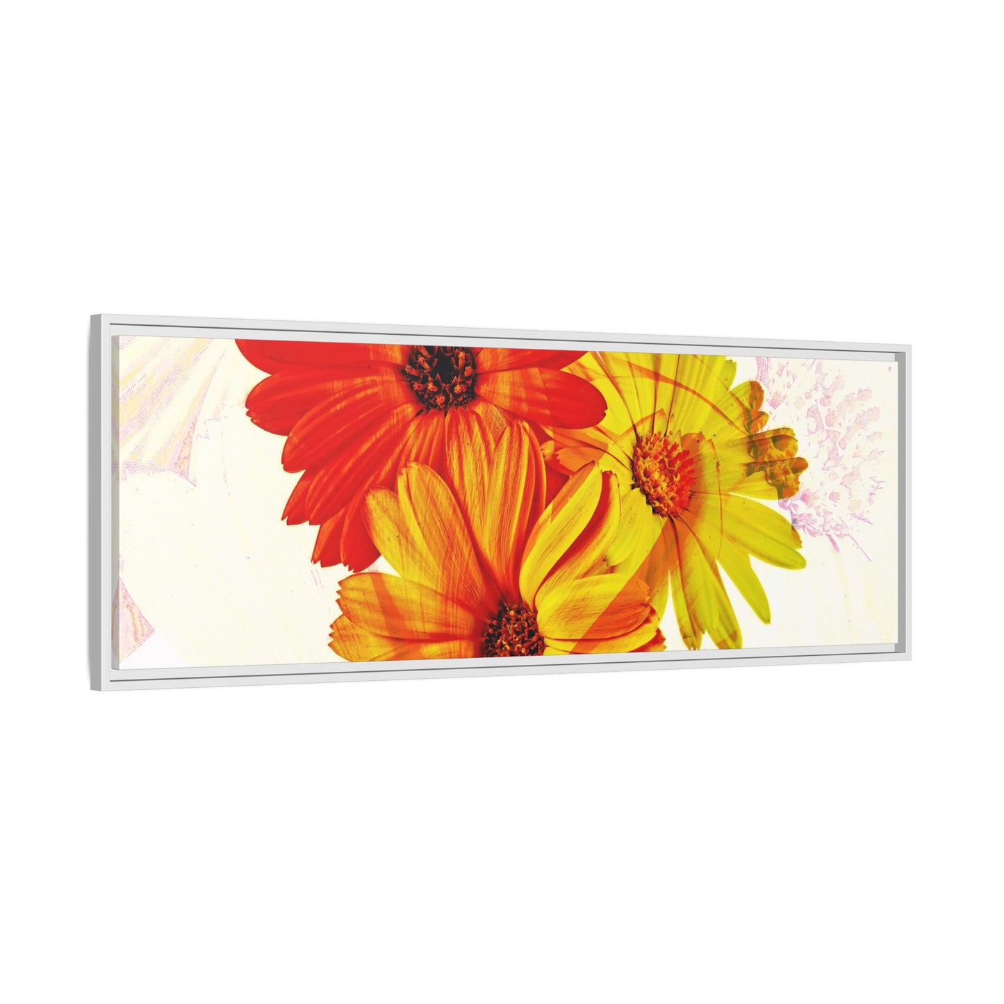 Collection Signature "FLORAL Numéro 19" sur Toile encadrée avec caisse américaine