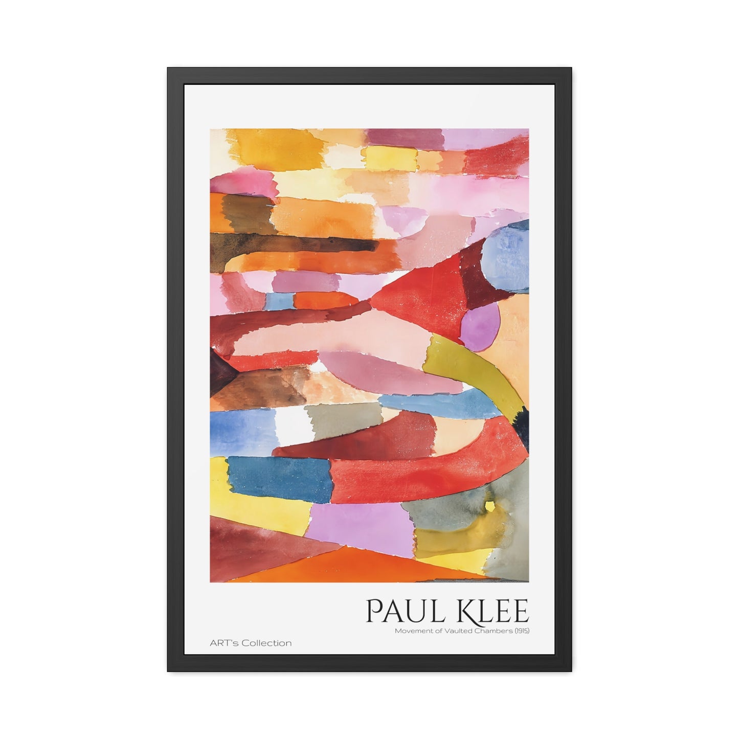Movement of Vaulted Chambers (1915) by Paul Klee / Affiche Encadrée série ART's Collection