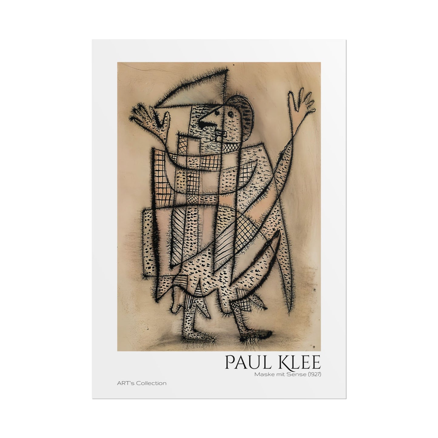 Maske mit Sense (1927) by Paul Klee / Affiche imprimée - Série ART's Collection