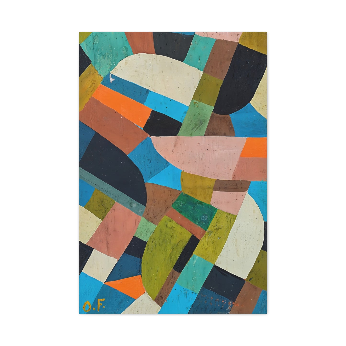 Petite Composition (Circa 1937) by Otto Freundlich / Reproduction Fine Art sur Toile / Epaisseur 3.2 cm - 1.25 inch