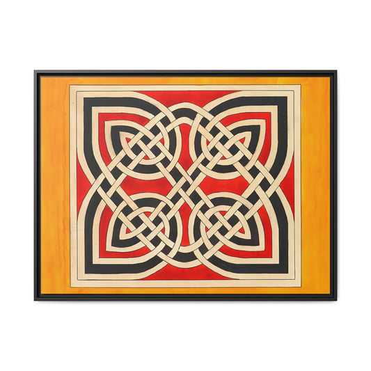 Celtic Ornament (ca 1900) by Elizabeth A. Nedwill / Toile encadrée sur caisse américaine