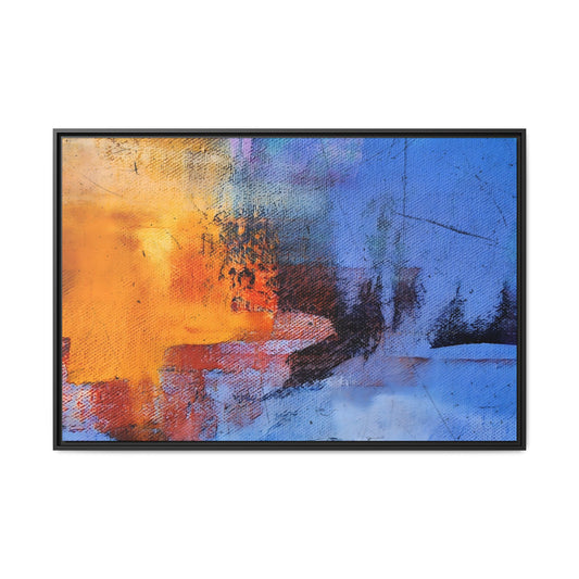 Tableau Graphic Saphir "Série Sign Collections" / Toile encadrée sur caisse américaine