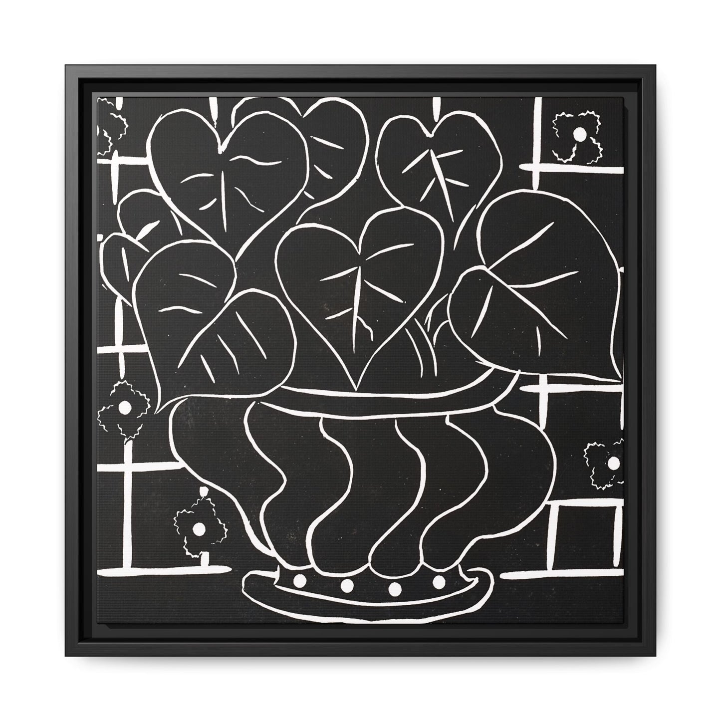 Corbeille de bégonias I (1938) by Henri Matisse / Toile encadrée sur caisse américaine