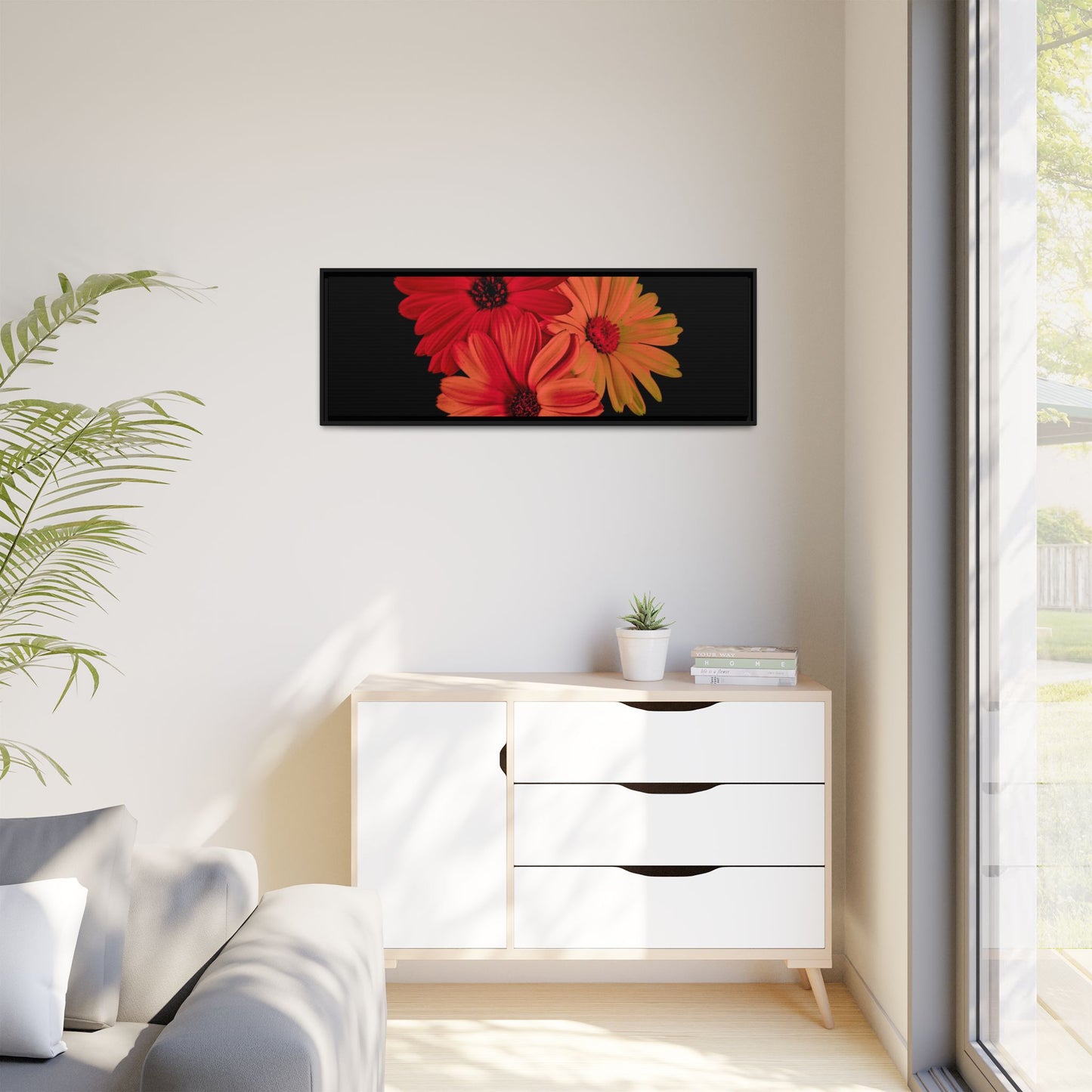 Collection Signature "FLORAL Numéro 1" sur Toile encadrée avec caisse américaine