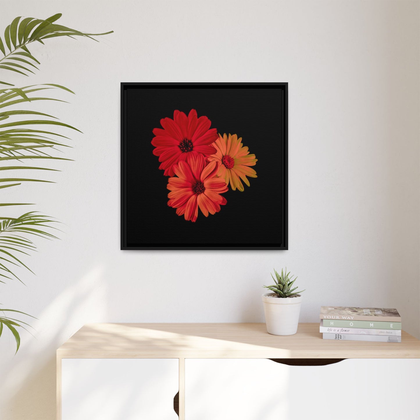 Collection Signature "FLORAL Numéro 1" sur Toile encadrée avec caisse américaine