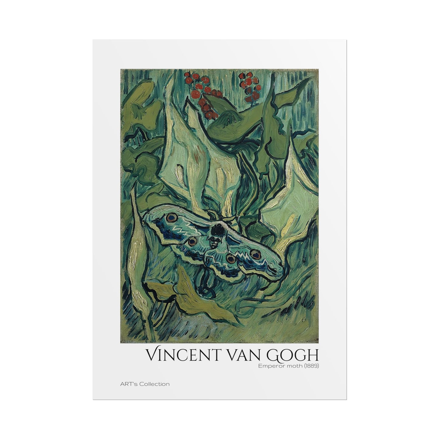 Emperor moth (1889) by Vincent van Gogh / Affiche imprimée - Série ART's Collection