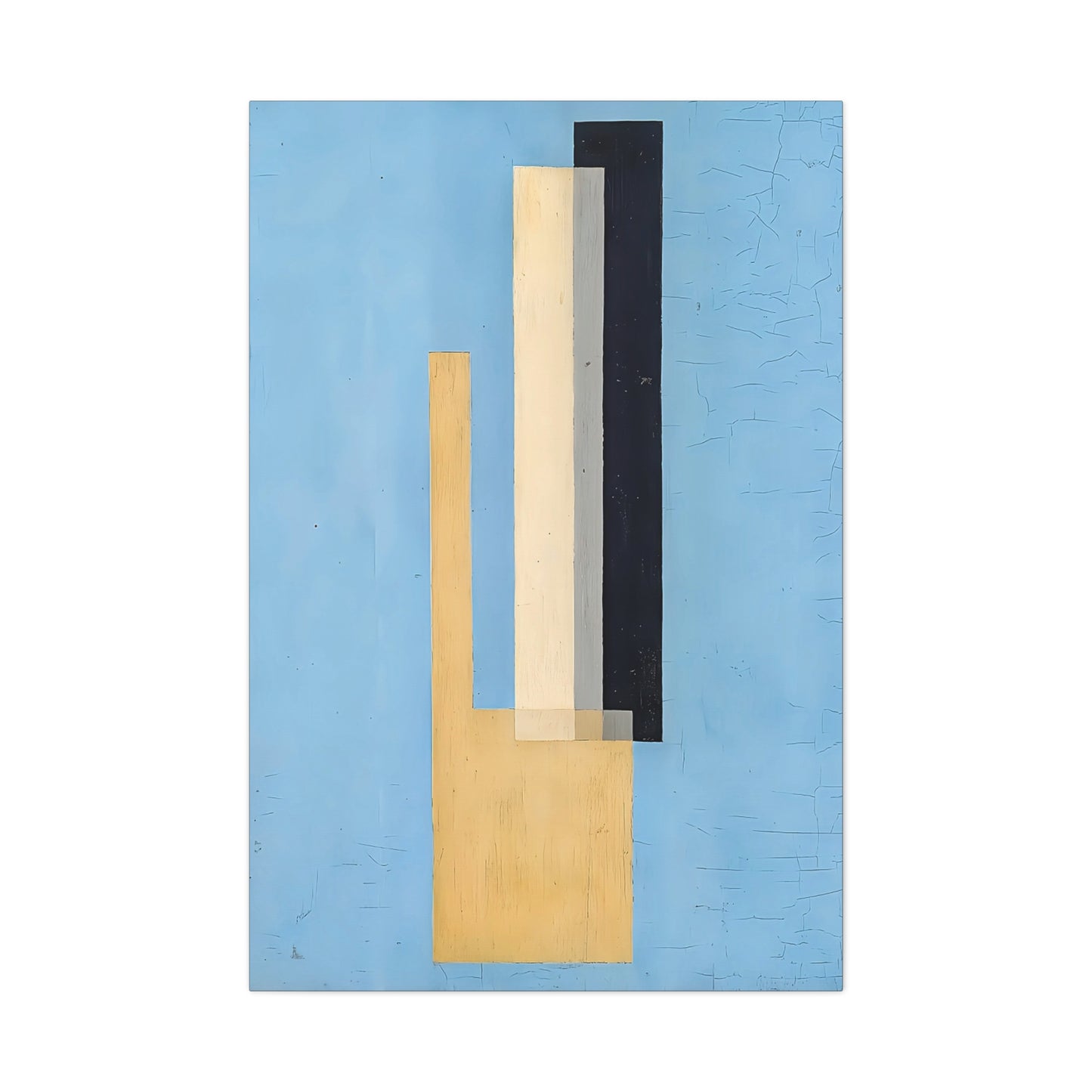 Konstruktion (circa 1920-1922) by László Moholy-Nagy / Reproduction Fine Art sur Toile / Epaisseur 3.2 cm - 1.25 inch