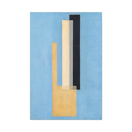 Konstruktion (circa 1920-1922) by László Moholy-Nagy / Reproduction Fine Art sur Toile / Epaisseur 3.2 cm - 1.25 inch