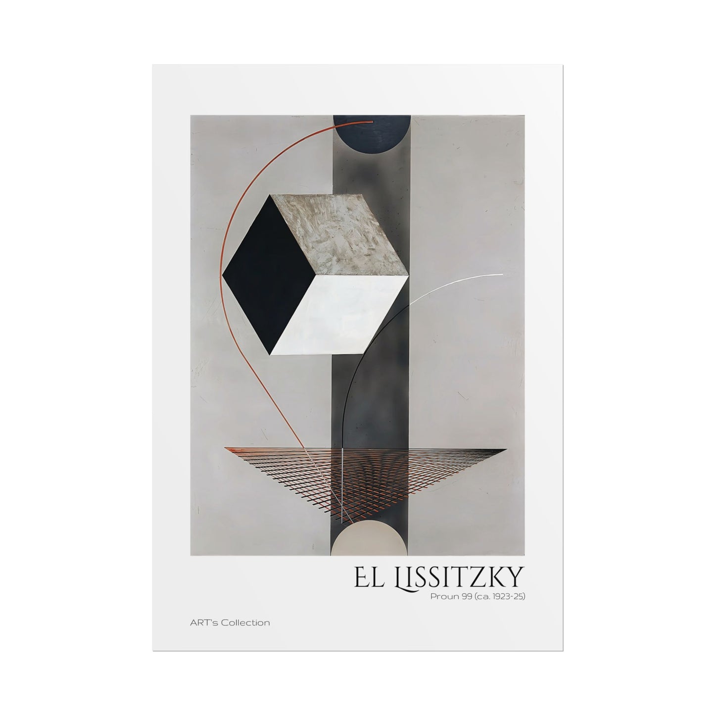 Proun 99 (ca. 1923-1925) by El Lissitzky / Affiche imprimée - Série ART's Collection