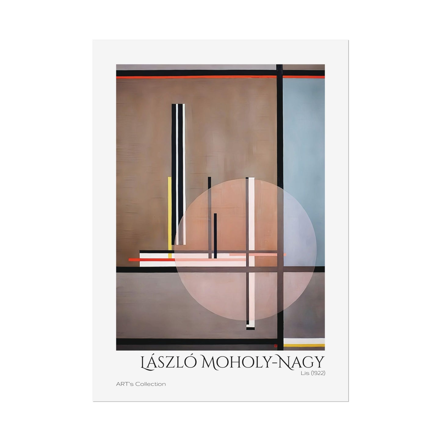 Lis (1922) by László Moholy-Nagy / Affiche imprimée - Série ART's Collection