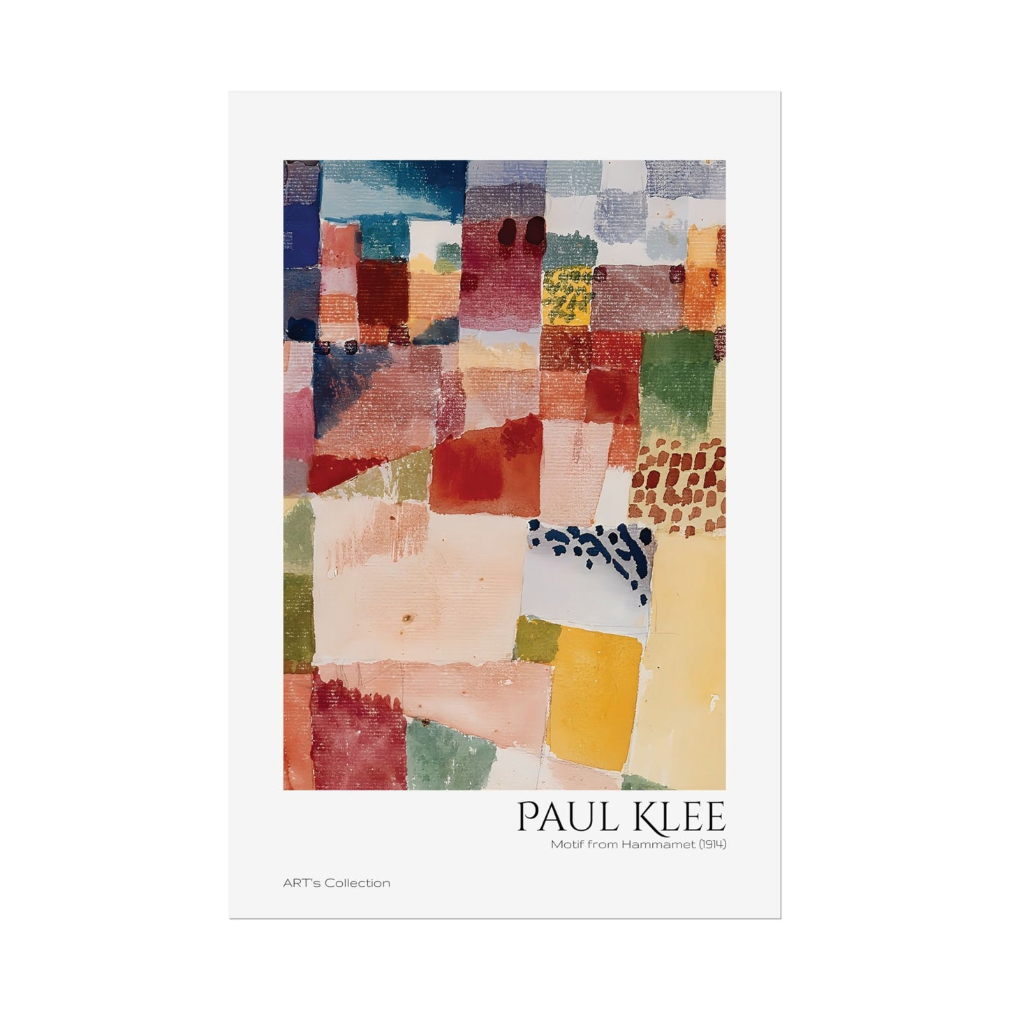Motif from Hammamet (1914) by Paul Klee / Affiche imprimée - Série ART's Collection