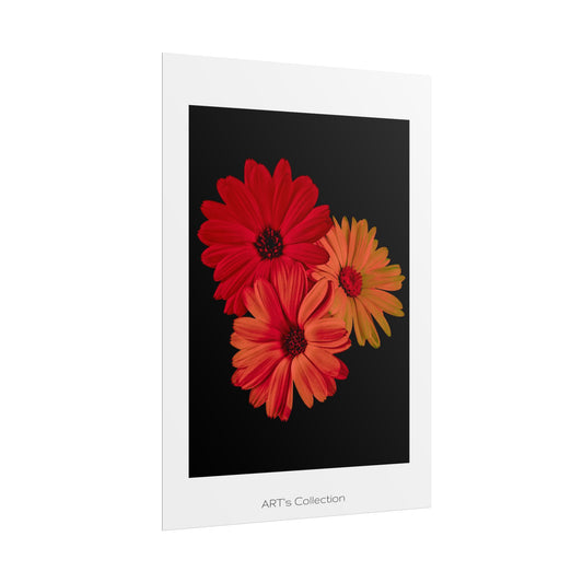 Collection Signature "FLORAL Numéro 1" sur Affiche imprimée - Série ART's Collection