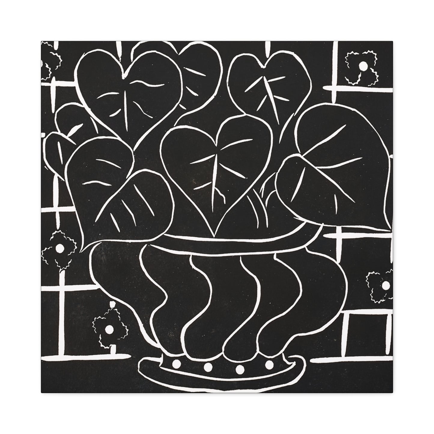 Corbeille de bégonias I (1938) by Henri Matisse / Reproduction Fine Art sur Toile / Large Epaisseur 3.2 cm - 1.25 inch