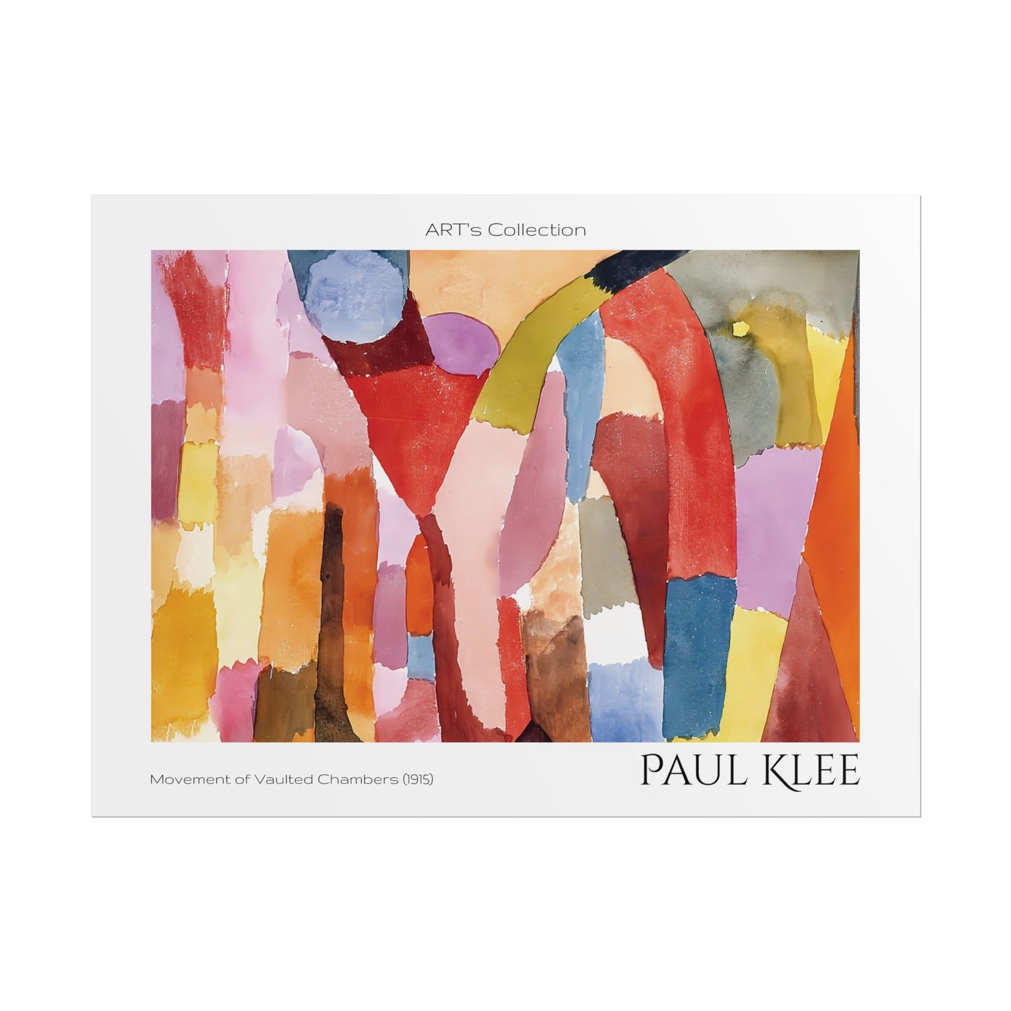Movement of Vaulted Chambers (1915) by Paul Klee / Affiche imprimée - Série ART's Collection