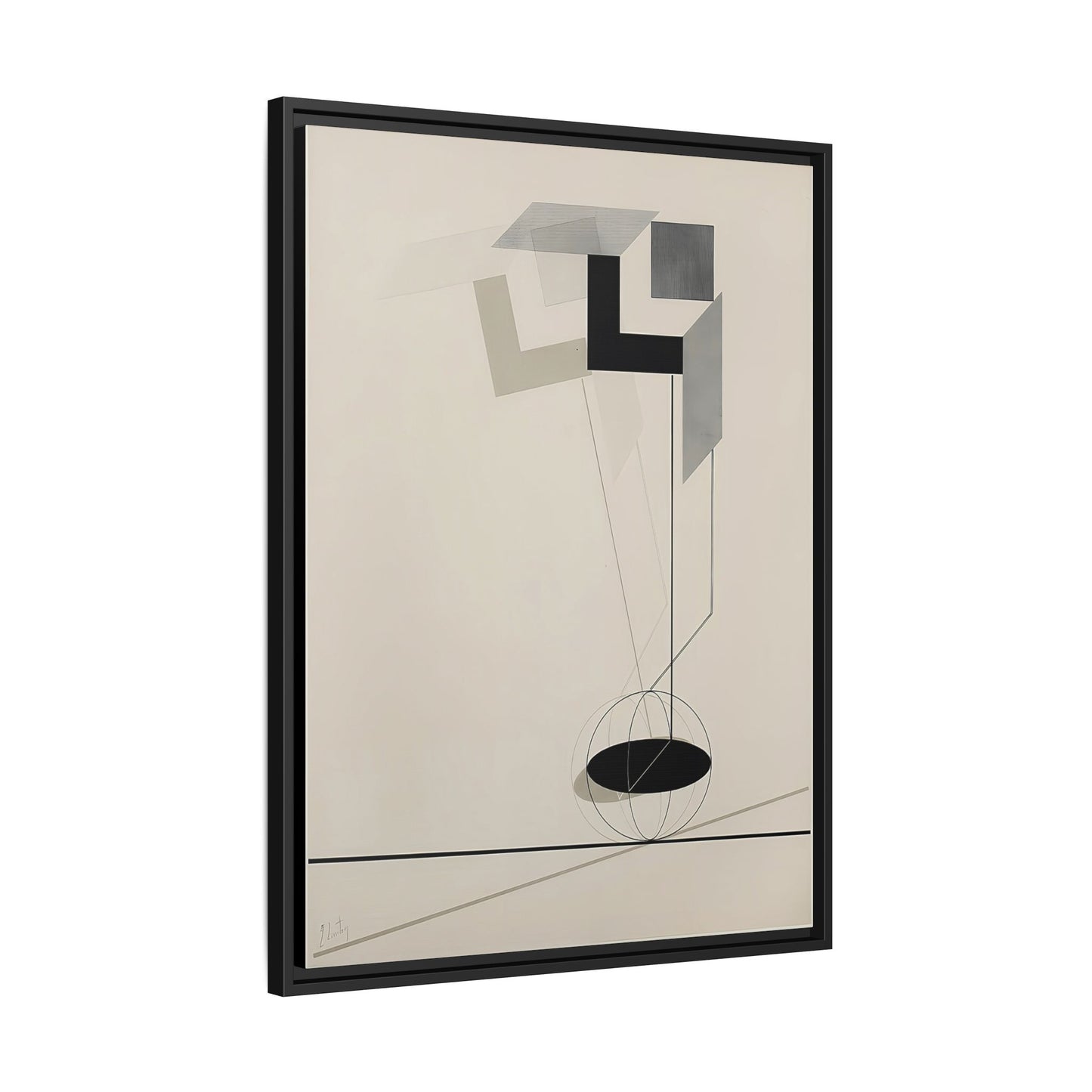 Kestnermappe Proun, Rob. Levnis and Chapman GmbH Hannover #2 (1923) by El Lissitzky / Toile encadrée sur caisse américaine