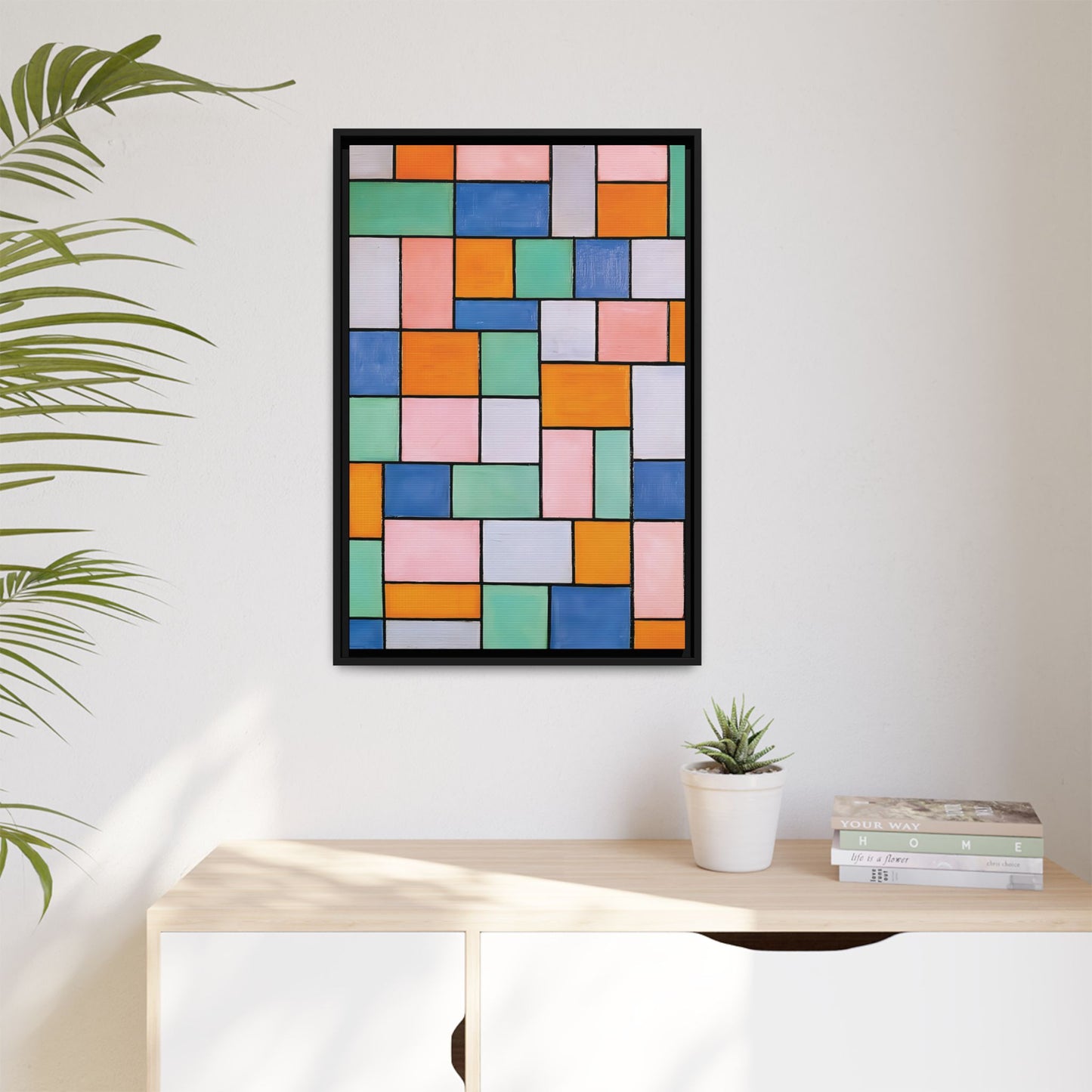 Composition in dissonances (1919) by Theo van Doesburg / Toile encadrée sur caisse américaine