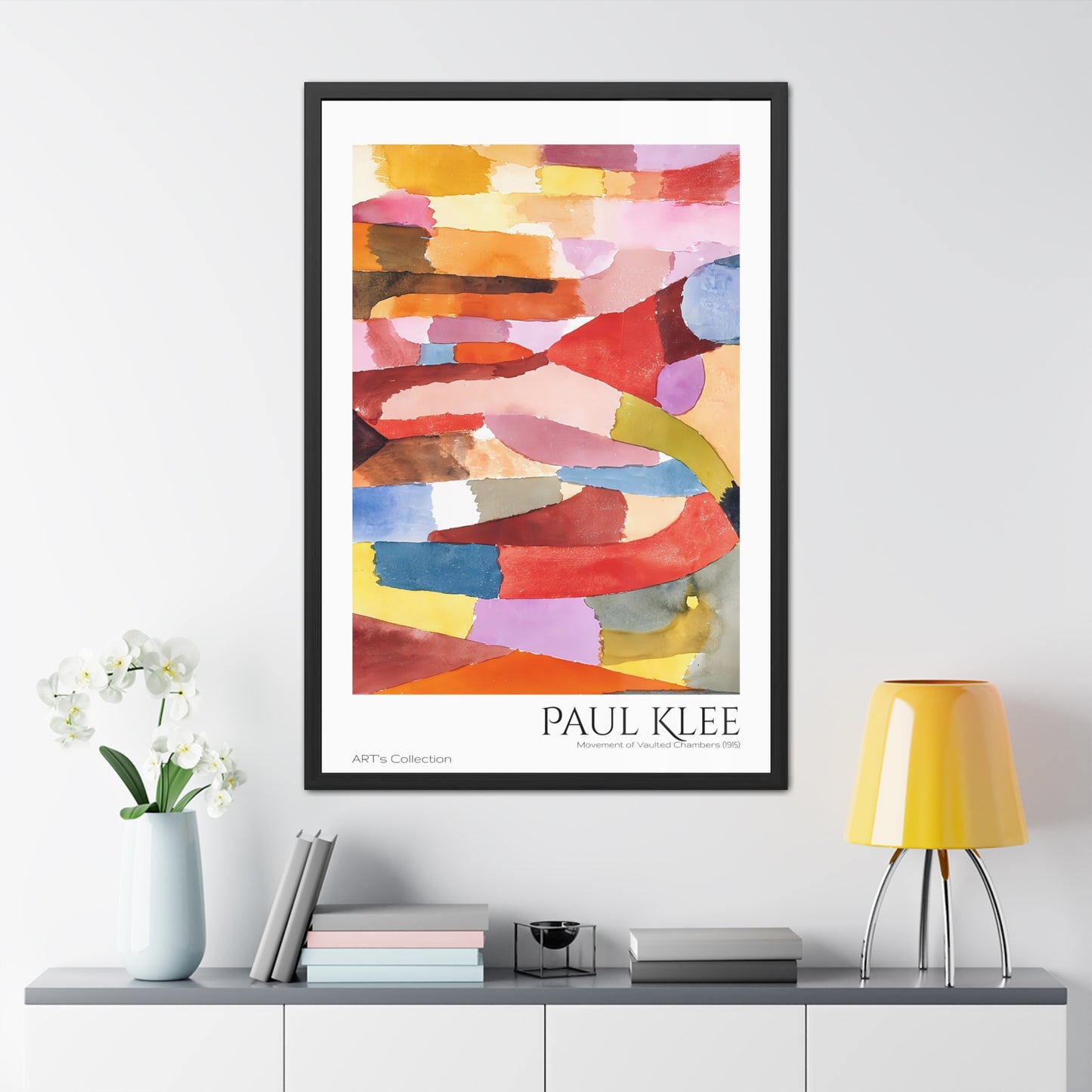 Movement of Vaulted Chambers (1915) by Paul Klee / Affiche Encadrée série ART's Collection